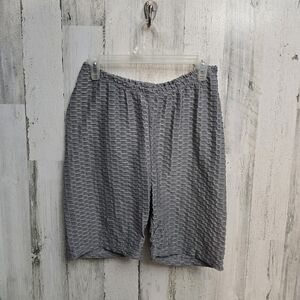 Kristin Nicole Gray Textured Womens Shorts Size 1X